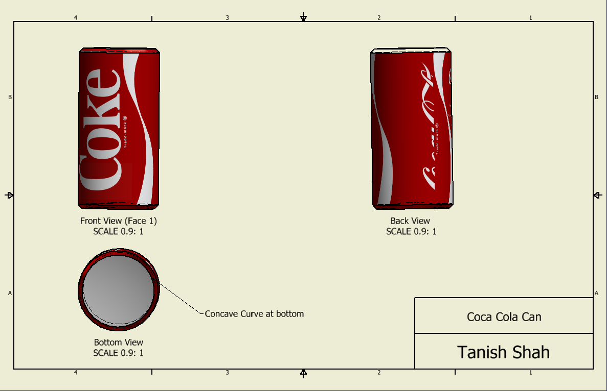 Realistic Drawing Of Crushed Coca Cola Can Acrylic Print by Sushant S Rane  - Fine Art America